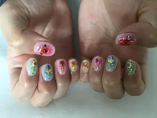 ネイル 💎🐰 saki. m 🐰💎のネイルデザイン