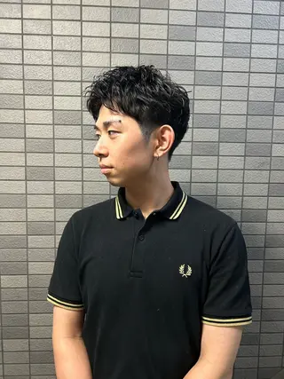 ショート パーマ メンズ 💈メンズ短髪特化 ✂︎伊藤大輝💈のヘアスタイル