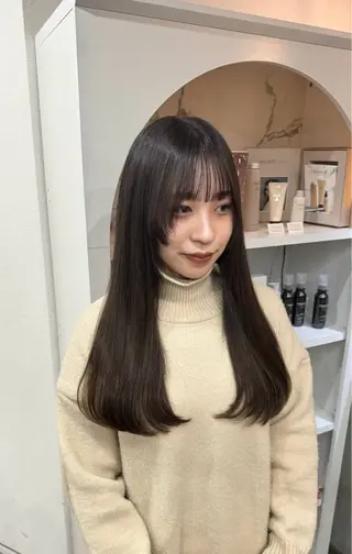 ロング カラーモデル募集 吉原佳穂💗のヘアスタイル