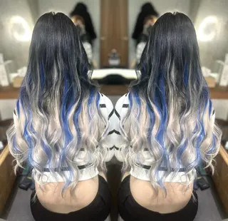 カラー ロング パーマ ヘアアレンジ メンズ 韓国ヘアならお任せ♡ 馴染ませ達人👸yuのヘアスタイル