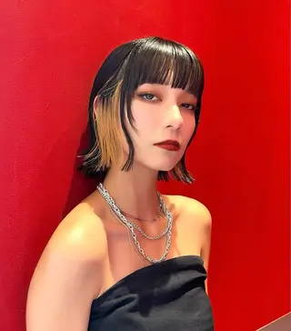 ミディアム カラー ナチュラル×色気パ ーマ 渋谷/マナミのヘアスタイル