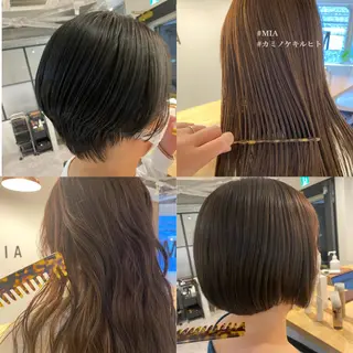ミディアム 丸みボブ　ショート ｍａｎａｍｉのヘアスタイル