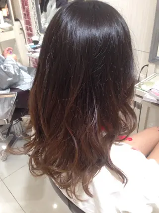 ミディアム ロング カラー ✨艶髪✨透明感✨ 山内大樹のヘアスタイル