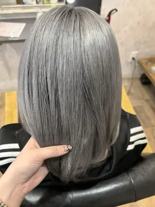 ミディアム カラー 青木 優雅のヘアスタイル