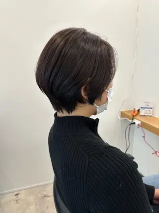 ショート カラー レイヤー/ナチュラル 💐nao.のヘアスタイル