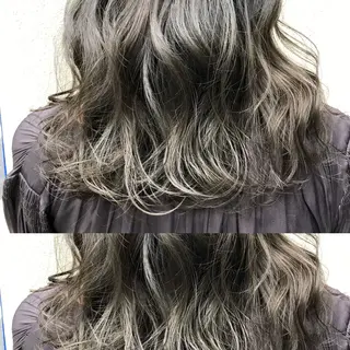 ミディアム カラー ツキノキ ミナのヘアスタイル