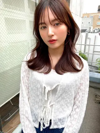 ミディアム カラー 似合わせレイヤー 🇰🇷荒木洋文のヘアスタイル