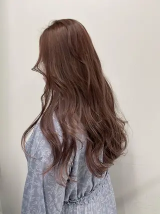 セミロング パーマ カラー Flora by siestaのヘアスタイル