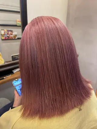 ミディアム カラー ヘアアレンジ 🇰🇷 韓国ヘア/ sumire 🫧のヘアスタイル