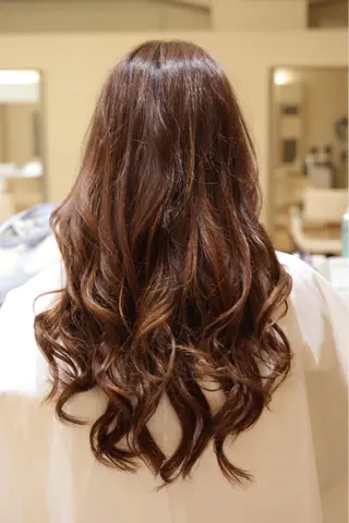 セミロング ロング カラー タジマ ヤスヒサのヘアスタイル