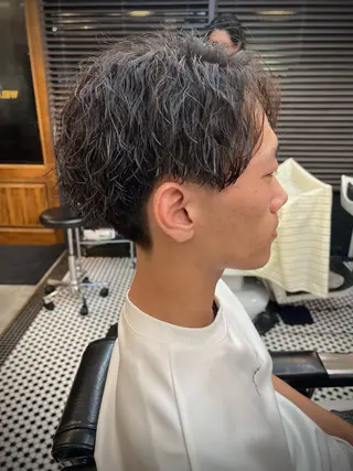 ショート パーマ メンズパーマ メンズカットYUKIのヘアスタイル