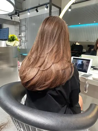ロング MOMOHA/ 🍑レイヤーカットのヘアスタイル