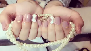 ミディアム ネイル 長さ出し専門 nynaのネイルデザイン