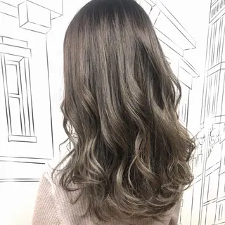 セミロング カラー TOMOKA 艶髪/透明感カラーのヘアスタイル