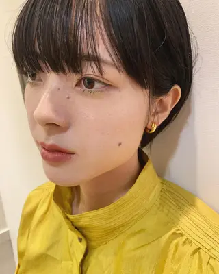 ショート カラー 透明感カラー👑 井上美乃里のヘアスタイル