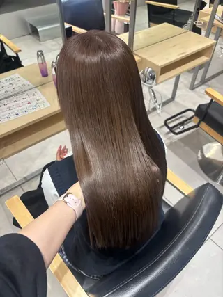 ロング カラー ヘアアレンジ ベージュ/グレージュ 🧸あやか/表参道のヘアスタイル