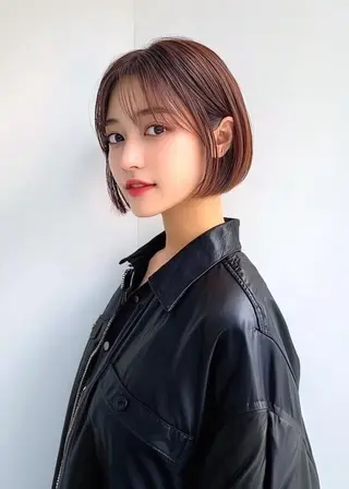 ショート カラー 縮毛矯正 特化生田のヘアスタイル