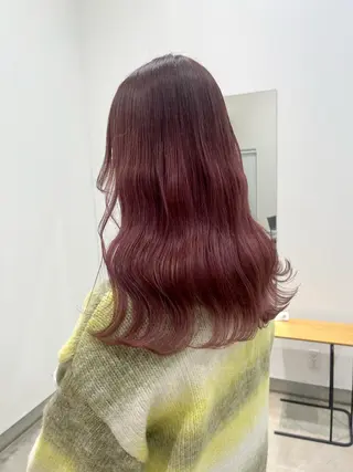 セミロング 長山 茉白のヘアスタイル