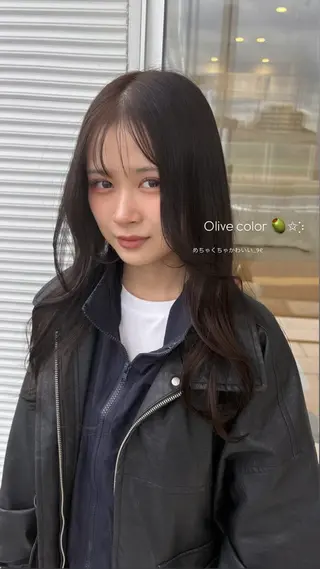 ロング カラー 花華 /九大学研都市 /ブリーチなしカラーのヘアスタイル