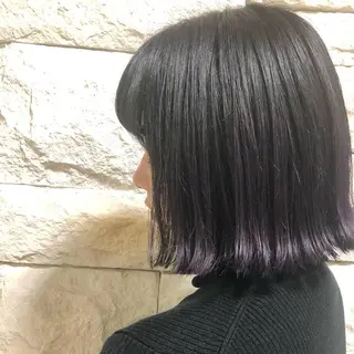 ミディアム カラー ヘアアレンジ メンズ キッズ ネイル マツエク・マツパ 透明感カラー🤎 ゆりのヘアスタイル