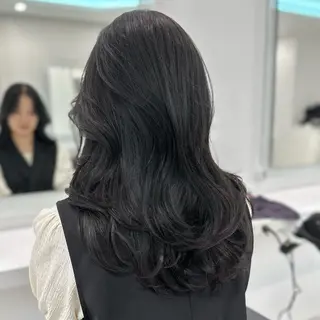 セミロング カラー ヘアアレンジ 🫧モテる💗ダメー ジレスハイトーン🫧のヘアスタイル