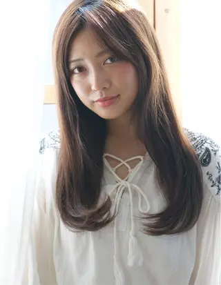 ロング 元重 宣博のヘアスタイル