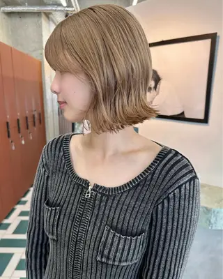 ショート カラー RIN🎀レイヤー/ ボブ/オリーブカラーのヘアスタイル