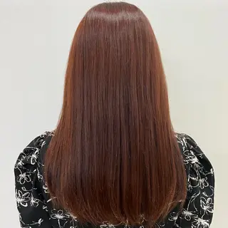 ロング カラー SOYON栄 山下麻央のヘアスタイル