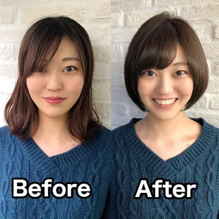 ショート カラー Soleria 田中慎一のヘアスタイル