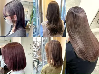 ミディアム W_SALON ［四条河原町］のヘアスタイル