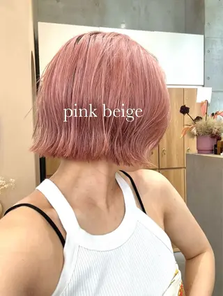 ショート カラー 🫧艶カラー/ダブル カラー♡/桜🌸のヘアスタイル