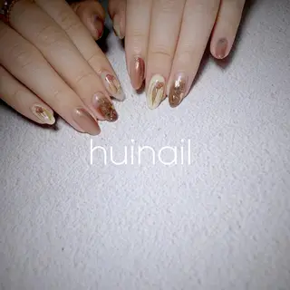 ミディアム めぐみのネイルサロン スタッフ練習のネイルデザイン