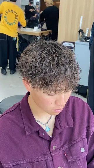 ショート カラー パーマ ヘアアレンジ メンズ キッズ メンズ特化/カラー /せなのヘアスタイル
