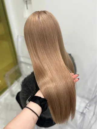 ミディアム カラー 🎀🧁ダメージレス 艶髪カラー🧁🎀のヘアスタイル