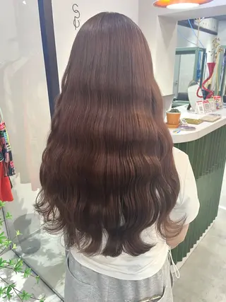 ロング カラー 暖色ハイトーン特化 🥇Mioのヘアスタイル