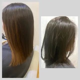 ミディアム 佐藤 沙也輝のヘアスタイル