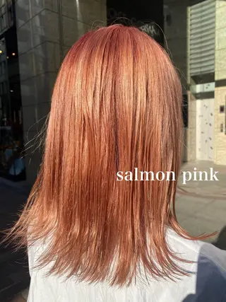 ミディアム カラー デザインカラーウルフ 宙也のヘアスタイル