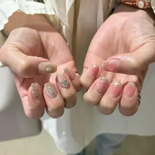 ネイル パラあり！フィルイン 美フォルムのネイルデザイン