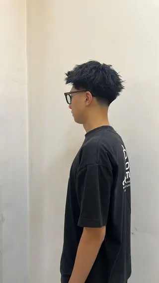ショート メンズ TUM🔥フェード/ メンズパーマのヘアスタイル
