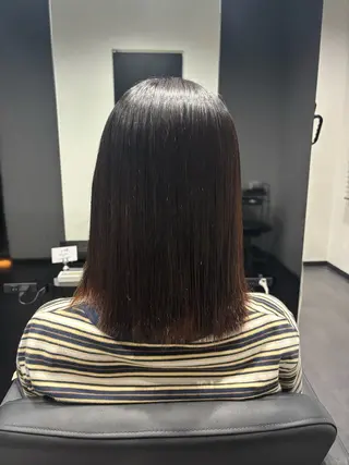 ミディアム 福島 菜摘のヘアスタイル