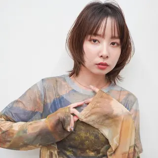 カラー 天王寺韓国ヘア 小山歓実のヘアスタイル