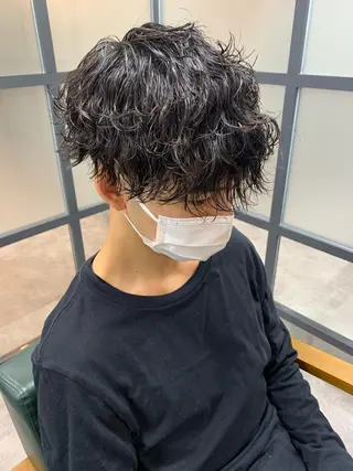 ショート パーマ メンズ 【S.BROOM】 店長　西川徹のヘアスタイル
