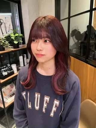 ロング カラー yuuri🎀/大宮 /韓国ヘア/レイヤーのヘアスタイル