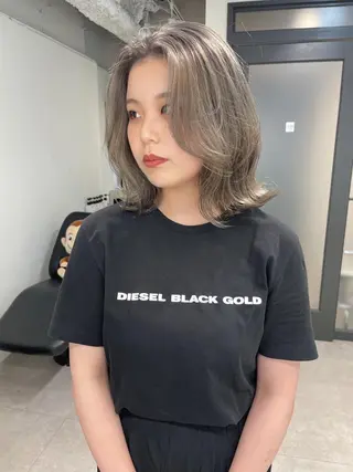 ミディアム カラー 🌸インナーカラー 🌸藤井春華のヘアスタイル