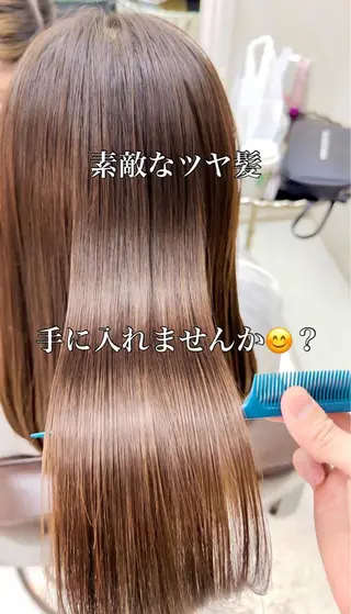 セミロング 白髪特化/脱白髪染め /透明感/ソーエンのヘアスタイル