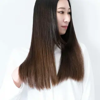 ロング パーマ 天王寺韓国ヘア 小山歓実のヘアスタイル