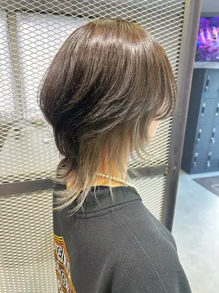 セミロング カラー 平畑 直将のヘアスタイル