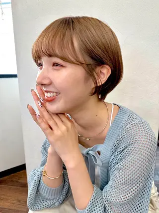ショート 大人可愛いレイヤー 大田のヘアスタイル