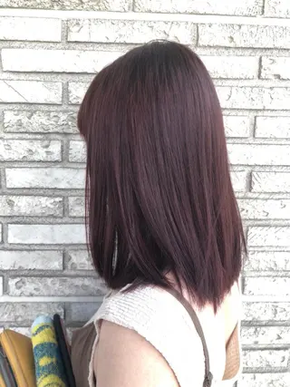 ミディアム カラー 小久保 なるみのヘアスタイル