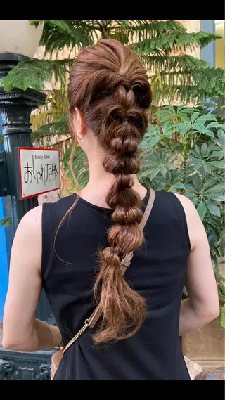 ロング ヘアアレンジ 森 陽子のマツエク・マツパデザイン
